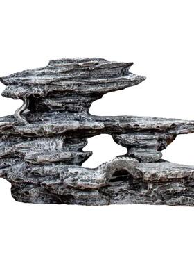 造景假山躲避摆件户外鱼缸