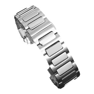 适配Mido美度舵手TV系列M049手表M049526A原款弧口实心精钢手表带