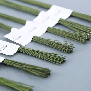 手工细铁丝纸包婚庆花艺薰衣草花瓣粘土翻糖花心人偶支撑18-30号