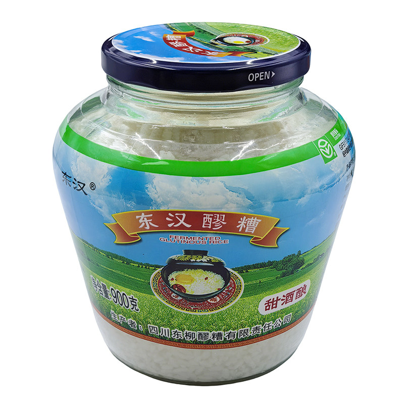 四川大竹东汉醪糟900g瓶装传统小罐发酵糯米甜酒酿原味绿色食品