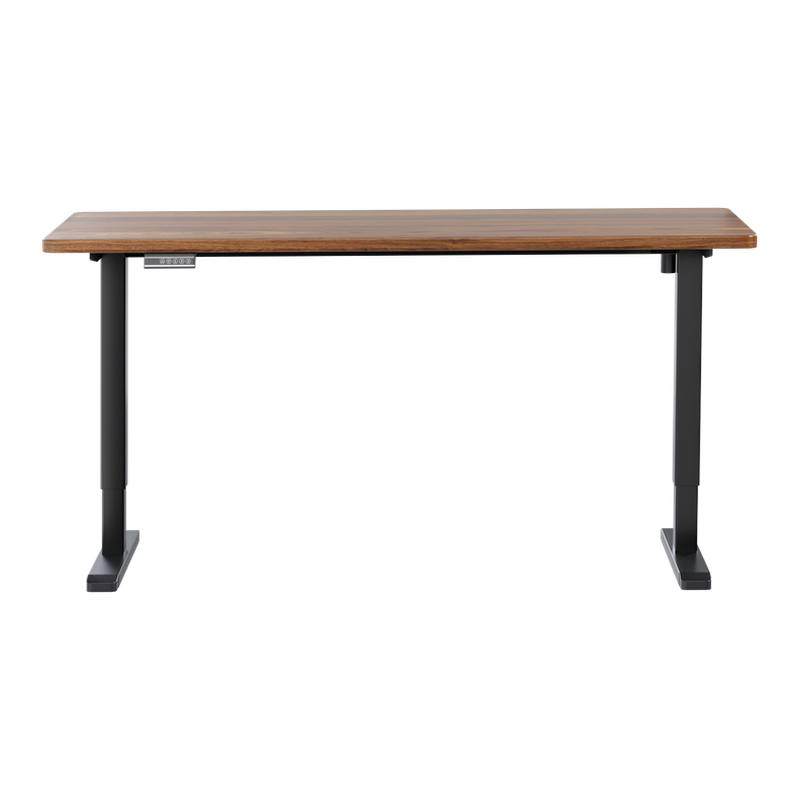 三梦实木电动升降桌家用电脑桌可升降电竞桌子学习办公书桌工作台