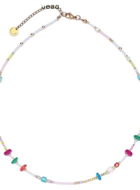 原创项链多巴胺琉璃小米珠+亮片