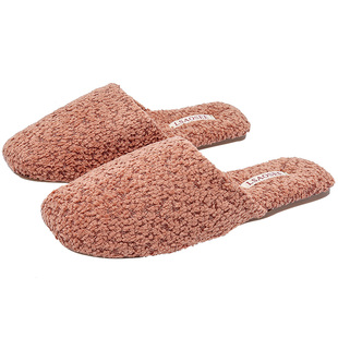 秋冬质感圈圈绒轻奢高级感简约情侣家用棉拖鞋女室内防滑居家用男