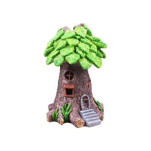 苔藓植物造景微景观森林木屋刺猬猫头鹰园艺DIY装饰品盆景小摆件
