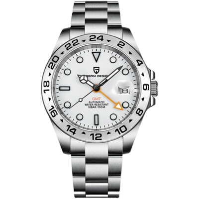 伯佳尼复刻白探男士手表