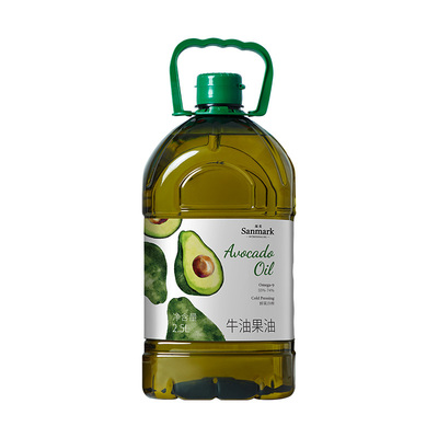 晟麦牛油果油2.5L*2大桶进口原油冷榨0反式omega9正品家用热炒油
