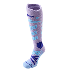 佑美专业羊驼毛滑雪袜女男保暖雪山加厚压力速干专用长筒滑雪袜子