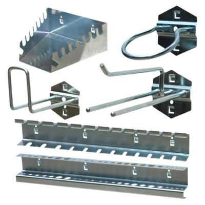 言值五金多功能展示墙双斜方孔