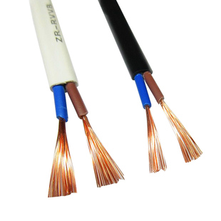 2芯扁平护套线平行线RVVB2芯0.5 0.75 1平方监控电源照明灯头软线