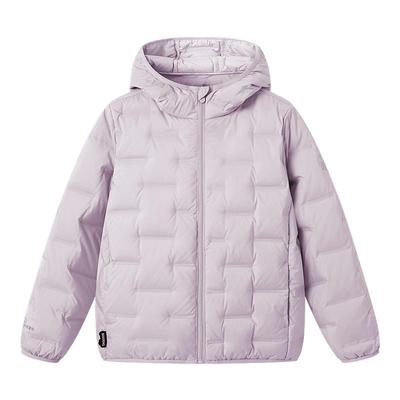 波司登2025新款女童外套新款连帽亲子同款轻薄儿童羽绒服男童