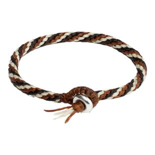 RONINMADE复古高级咖色蒂芙罗编织手链男女情侣手绳小众礼物