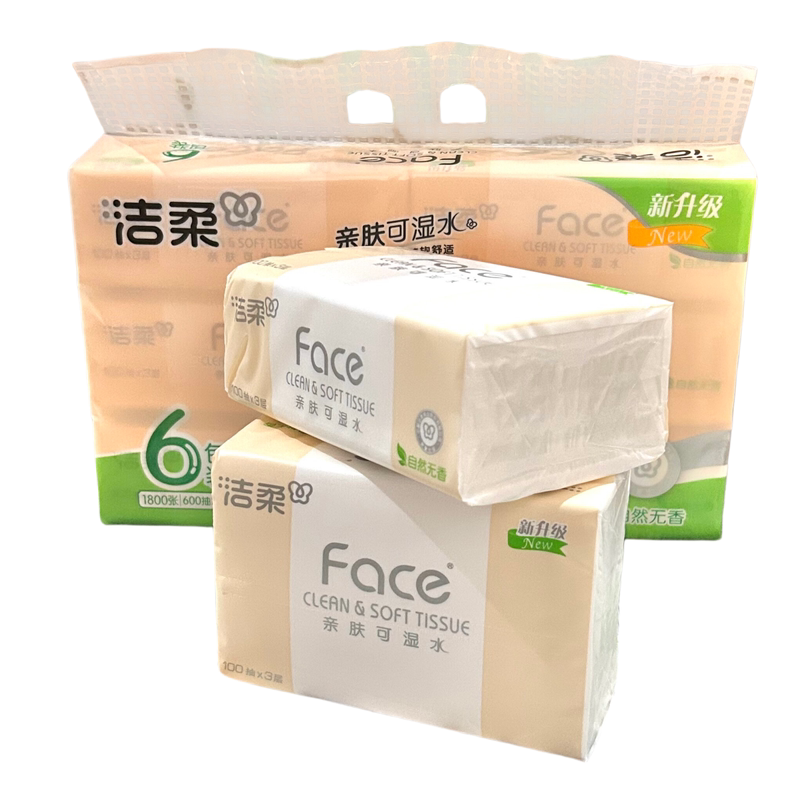 洁柔抽纸整箱百花香味家用