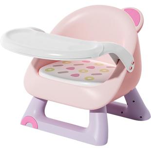 婴儿童椅子宝宝吃饭桌餐椅凳子家用塑料靠背座椅叫叫小板凳多功能