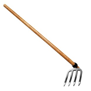 钉耙农具松土园艺翻土锄头除草神器农用扒草三齿铁扒子钢耙子工具