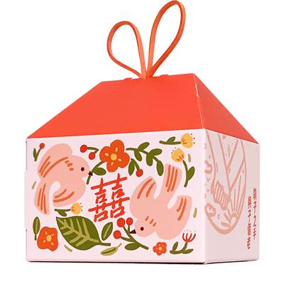 结婚喜字喜糖盒子纸袋子欧式婚礼