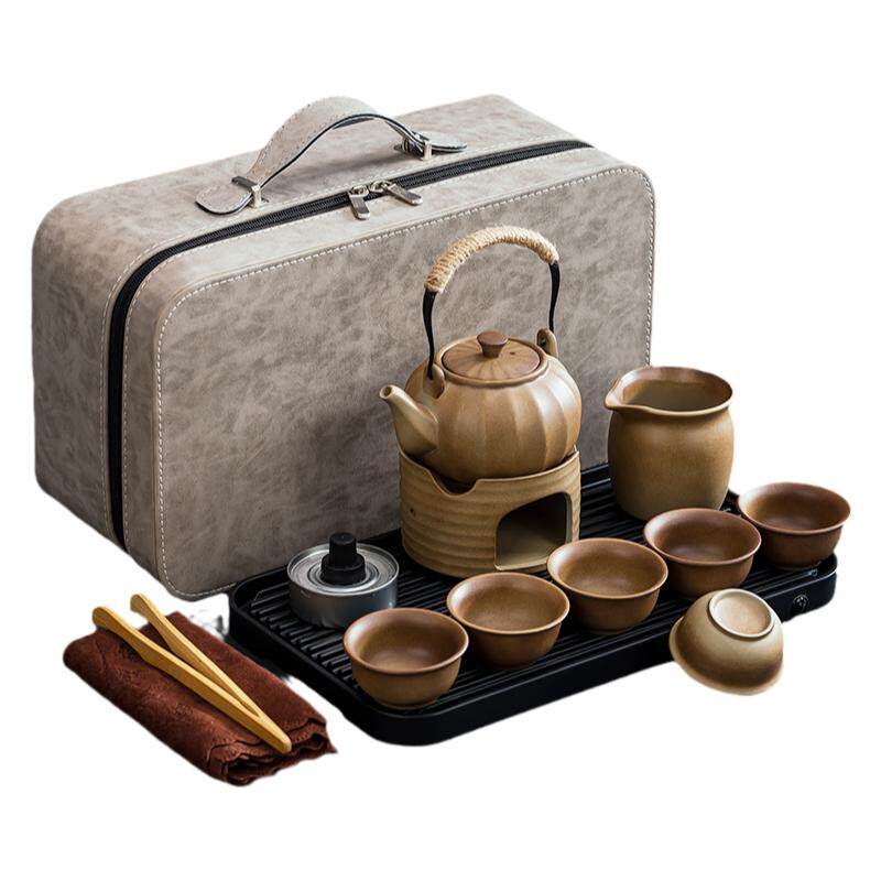 粗陶户外煮茶旅行茶具礼品定制