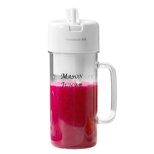 罗娅榨汁机20叶刀头500ml小型便携式榨汁杯搅拌碎冰果汁机奶昔