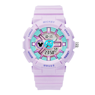 迪士尼手表女款学生初高中女孩女童青少年运动防水夜光机械电子表