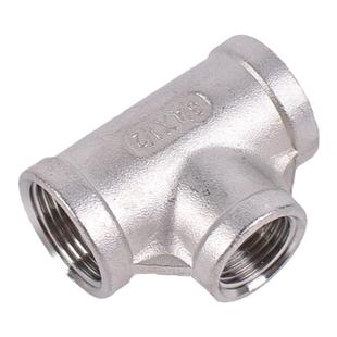 304不锈钢异径三通变径内丝三通/内螺纹接头水暖水管配件1寸变6分