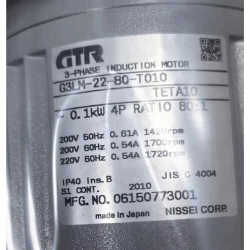 询价-GTR三相异步电动机，型号G3LM-22-80-T010，日
