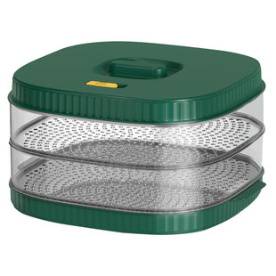 加厚微波炉专用蒸笼加热蒸盒家用蒸包子馒头多功能带盖大号蒸屉