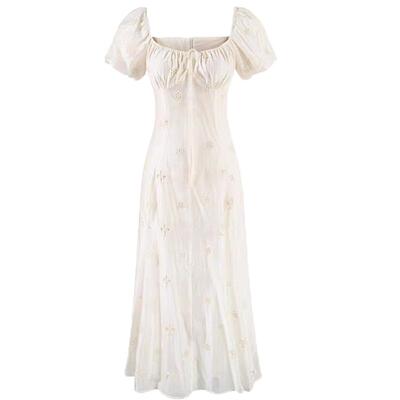 纯棉在逃公主裙女夏季短袖长裙子