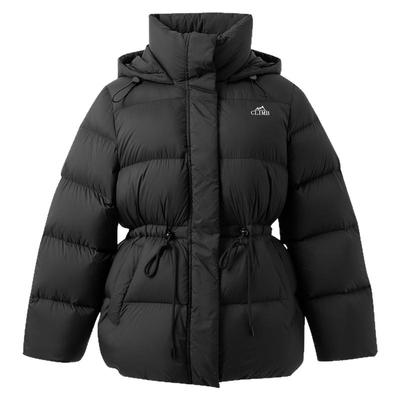 若潮2025冬季新款连帽羽绒服长款