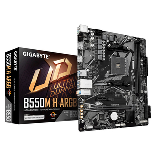 技嘉A520M K V2/B550M H ARGB主板搭AMD 5000系列CPU（板U套装）