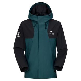 企鹅户外单层冲锋衣男2025秋季新款情侣外套防风衣防暴雨登山服