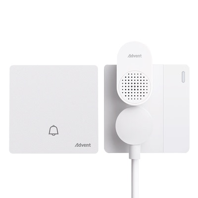 自发电无线门铃86型大面板防水