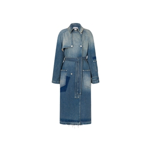 【季末】Moschino Jeans 26早春 女士风衣设计长袖牛仔连衣裙