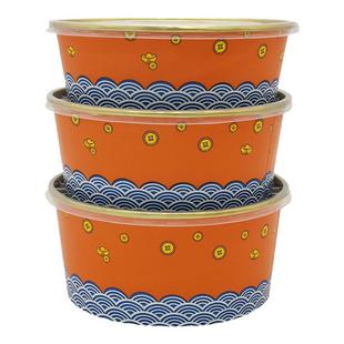 圆形盆3000加厚一次性餐盒2500外卖打包盒大号小龙虾2000金箔纸碗