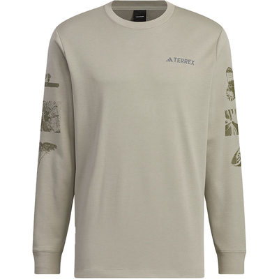 阿迪达斯男士户外长袖T恤