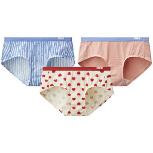 3件|蕉内银皮501Color女士内裤少女学生可爱印花纯棉透气裆三角裤
