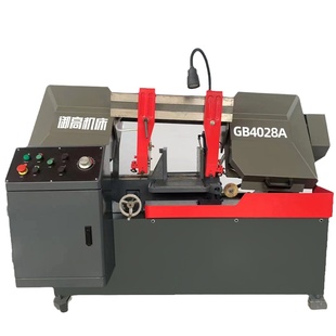 带锯床金属切割机液压卧式半自动小型锯床45度60度转角斜角带锯机