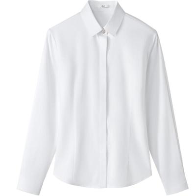 海澜之家含桑蚕丝长袖正装衬衫女