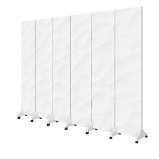 白色屏风隔断办公室简约现代客厅可折叠移动挡板房间卧室遮挡帘布