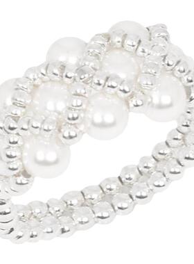 施家珍珠戒指银高级感戒指女小众设计女珍珠女款戒指定制简约百搭