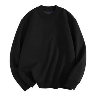 班尼路S&K黑色毛衣男款冬季加绒加厚保暖针织衫男士半高领上衣潮A