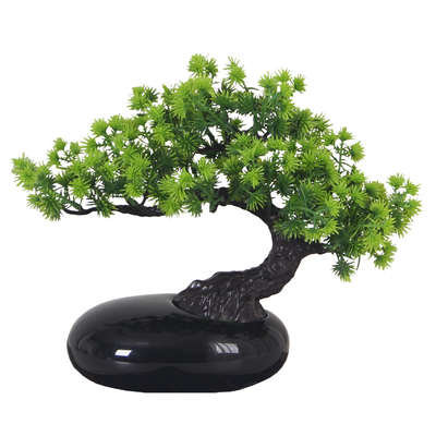 仿真迎客松茶桌桌面装饰摆件