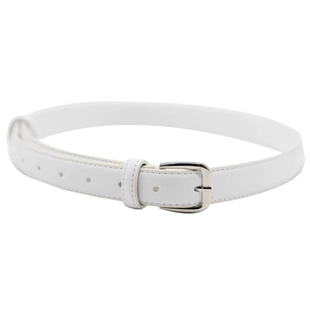 简约百搭女士细腰带ins风装饰白色小皮带配裙子收腰腰链夏季裤带