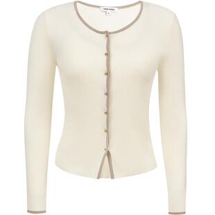 Vero Moda针织衫2026春季新款含绵羊毛撞色吊带套装开衫326124036