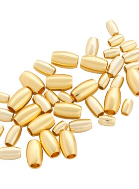 镀14k持久保色金精致小米珠散珠