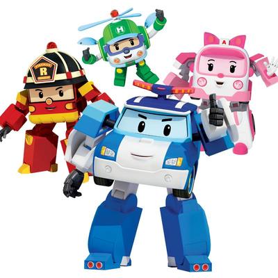 3-6岁儿童玩具警长poli罗伊安巴