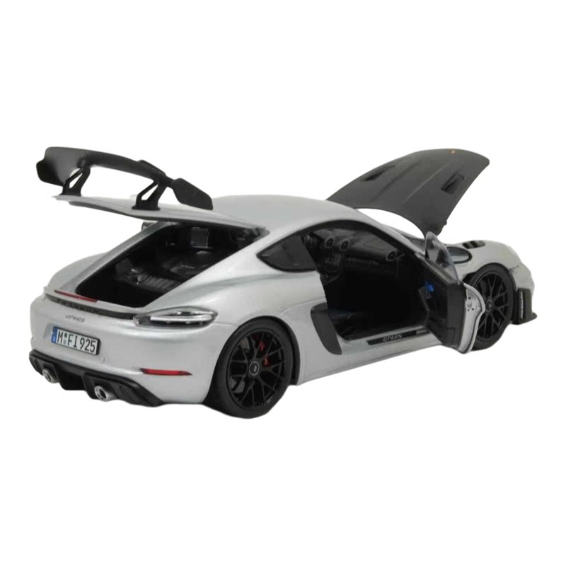 Norev 1:18 保时捷卡曼Cayman GT4 RS 718敞篷 合金全开汽车模型