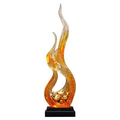 轻奢玄关艺术摆件风生水起进门客厅大件电视柜壁龛高级感软装饰品