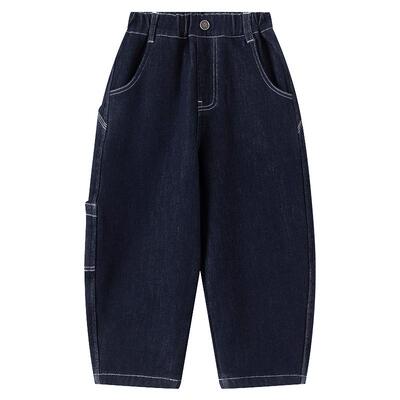 小象汉姆男童冬季加绒牛仔裤