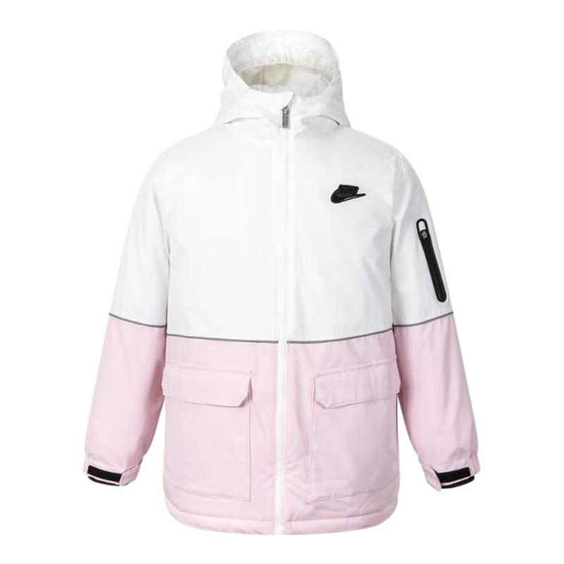 【换季特惠】耐克儿童中长款保暖舒适运动棉服NY2442024GS-004