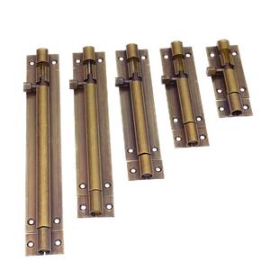 仿古插销门插销老式明装复古卡扣门扣木门窗户黄铜插销门栓铜锁扣