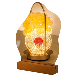 结婚礼物送新人新娘新婚订婚陪嫁女闺蜜姐姐实用的一对长明灯摆件